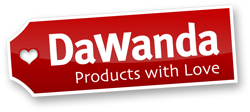 DaWanda-Logo als JPG (250 Pixel Breite mit weiem Hintergrund und Schatten)